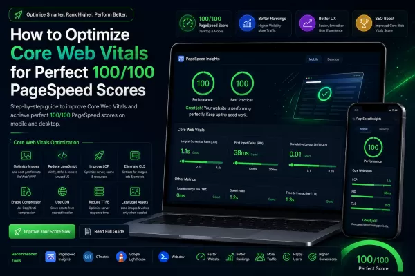 How to Optimize Core Web Vitals for Perfect 100/100 PageSpeed Scores