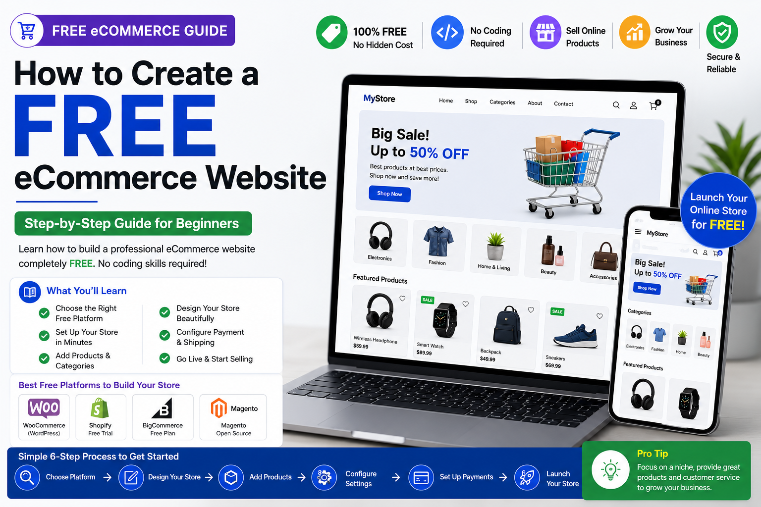 Free Ecommerce Website: Complete Guide & Platforms