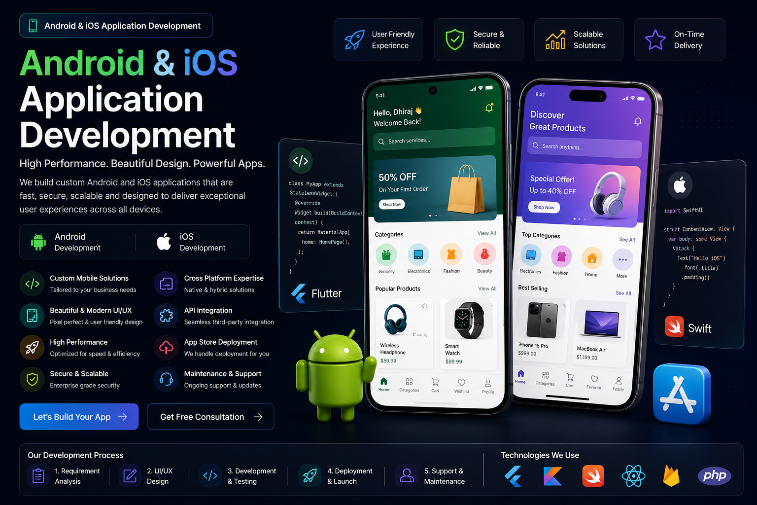 Native & Hybrid Mobile Application Development